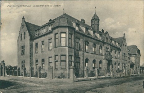 Alte Ansichtskarte Lampertheim, Marienkrankenhaus
