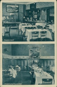 Alte Ansichtskarte Essen-Werden, Restaurant zum Kastell, Besitzer Karl Kirchholtes (ECKEN RUND)
