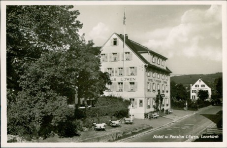 Alte Ansichtskarte Lenzkirch, Hotel u. Pension Löwen