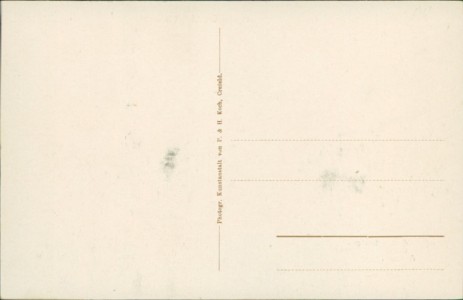 Adressseite der Ansichtskarte Krefeld, Gewerbe-, Industrie- u. Kunst-Ausstellung 1911
