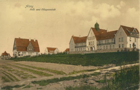 Alte Ansichtskarte Alzey, Heil- und Pflegeanstalt
