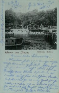 Alte Ansichtskarte Hamburg-Altona, Fährhaus (Matzen)