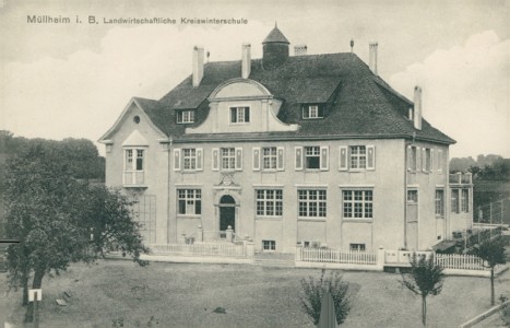 Alte Ansichtskarte Müllheim, Landwirtschaftliche Kreiswinterschule