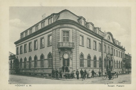Alte Ansichtskarte Frankfurt am Main-Höchst, Kaiserl. Postamt