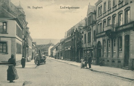 Alte Ansichtskarte St. Ingbert, Ludwigstrasse