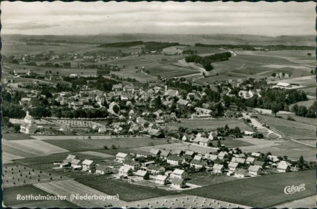 Alte Ansichtskarte Rotthalmünster, Luftaufnahme