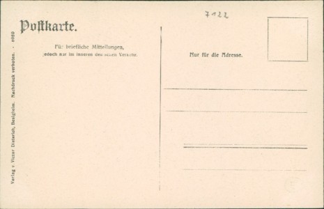 Adressseite der Ansichtskarte Besigheim, Partie a. d. Enz