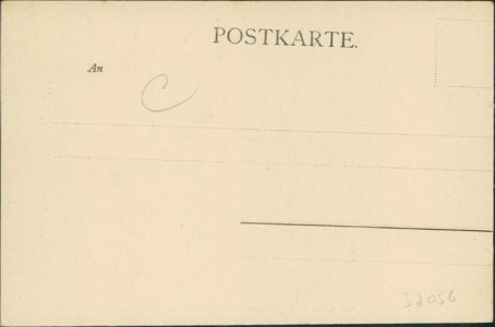 Adressseite der Ansichtskarte König Ludwig II von Bayern, Letzte Aufnahme in Civil