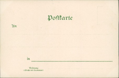 Adressseite der Ansichtskarte Ludwig II, König von Bayern
