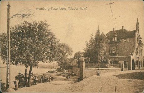 Alte Ansichtskarte Duisburg-Essenberg, Teilansicht