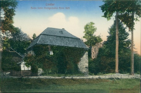 Alte Ansichtskarte Lindlar, Ruine Unter Heiligenhofen Anno 1626