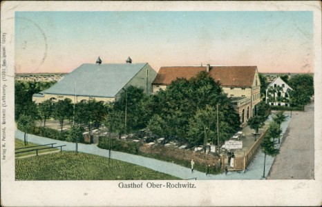 Alte Ansichtskarte Dresden-Rochwitz, Gasthof Ober-Rochwitz