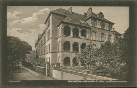 Alte Ansichtskarte Neuwied, Krankenhaus des vaterländischen Frauenvereins