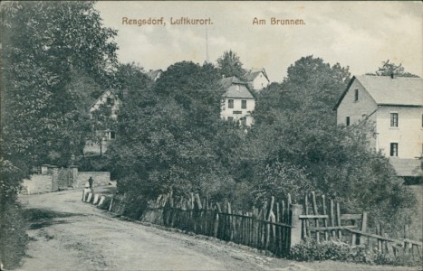 Alte Ansichtskarte Rengsdorf, Am Brunnen