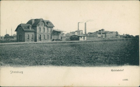 Alte Ansichtskarte Strasburg (Uckermark), Kreisbahnhof