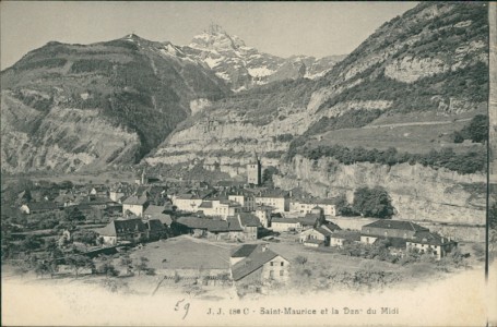 Alte Ansichtskarte Saint-Maurice, Panorama mit Pont du Midi