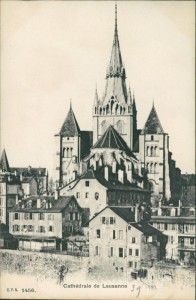 Alte Ansichtskarte Lausanne, Cathédrale