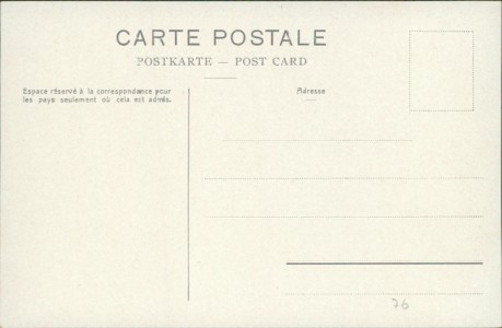 Adressseite der Ansichtskarte Territet (Montreux), Panorama