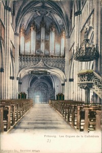 Alte Ansichtskarte Fribourg / Freiburg, Les Orgues de la Cathédrale