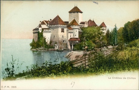 Alte Ansichtskarte Veytaux, Le Château de Chillon