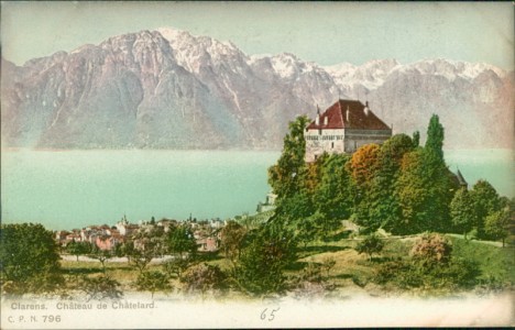 Alte Ansichtskarte Clarens (Montreux), Château de Châtelard