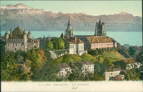 Alte Ansichtskarte Lausanne, Le Château