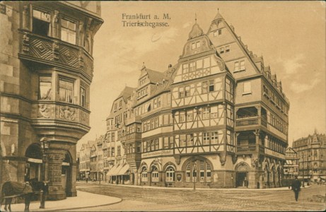 Alte Ansichtskarte Frankfurt am Main, Trierischegasse