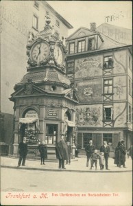 Alte Ansichtskarte Frankfurt am Main, Das Uhrtürmchen am Bockenheimer Tor