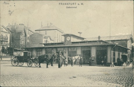 Alte Ansichtskarte Frankfurt am Main, Ostbahnhof