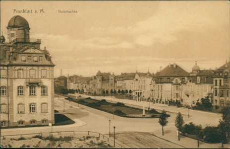 Alte Ansichtskarte Frankfurt am Main, Victoriaallee