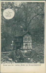 Alte Ansichtskarte Bingen am Rhein, Vierte Mühle im Morgenbachtal