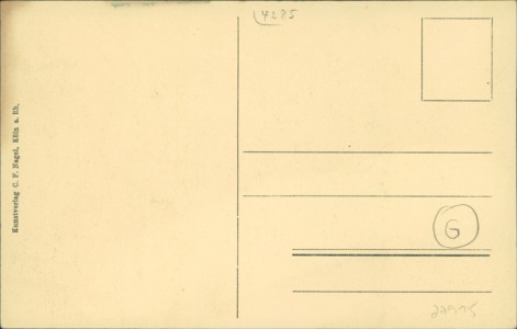 Adressseite der Ansichtskarte Raesfeld, Schloss