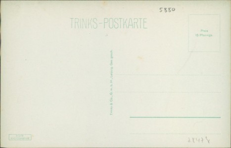 Adressseite der Ansichtskarte Lüdenscheid, Wilhelmstrasse