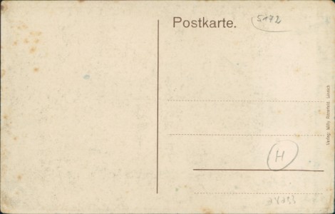 Adressseite der Ansichtskarte Linnich, Roerdorferstraße