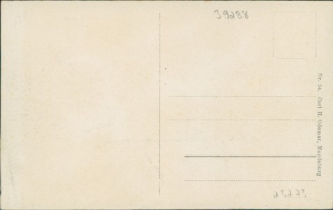 Adressseite der Ansichtskarte Burg (bei Magdeburg), Berliner Tor