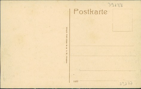 Adressseite der Ansichtskarte Burg (bei Magdeburg), Partie am Breiteweg