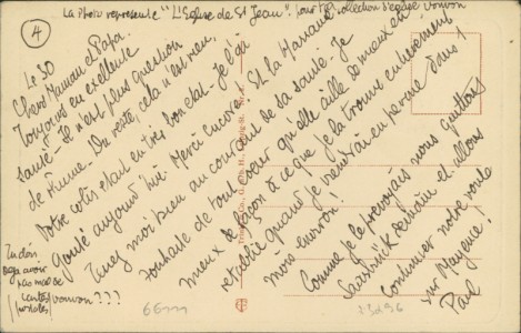 Adressseite der Ansichtskarte Saarbrücken, Johanniskirche