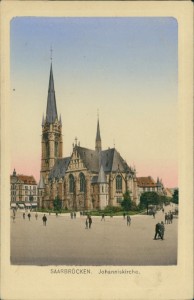 Alte Ansichtskarte Saarbrücken, Johanniskirche
