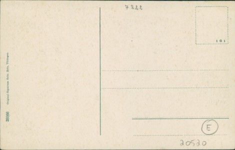 Adressseite der Ansichtskarte St. Blasien-Menzenschwand, Gesamtansicht