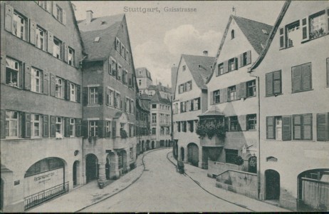 Alte Ansichtskarte Stuttgart, Gaisstrasse