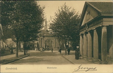 Alte Ansichtskarte Osnabrück, Waterlootor