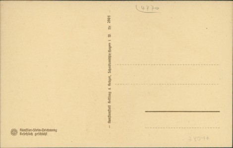 Adressseite der Ansichtskarte Soest, Wiesenstraße, altes Haus