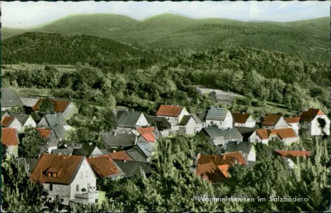 Alte Ansichtskarte Bad Endbach-Wommelshausen, Teilansicht
