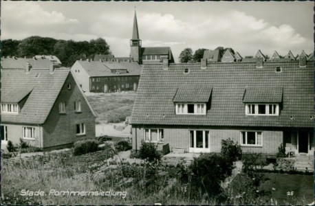 Alte Ansichtskarte Stade, Pommernsiedlung