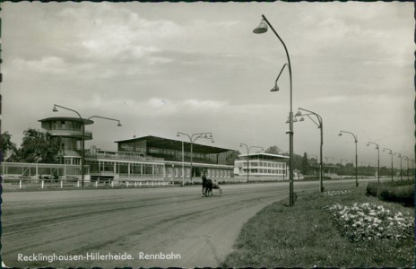Alte Ansichtskarte Recklinghausen-Hillerheide, Rennbahn