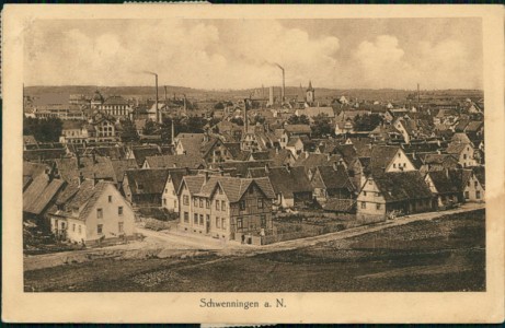Alte Ansichtskarte Schwenningen a. Neckar, Teilansicht